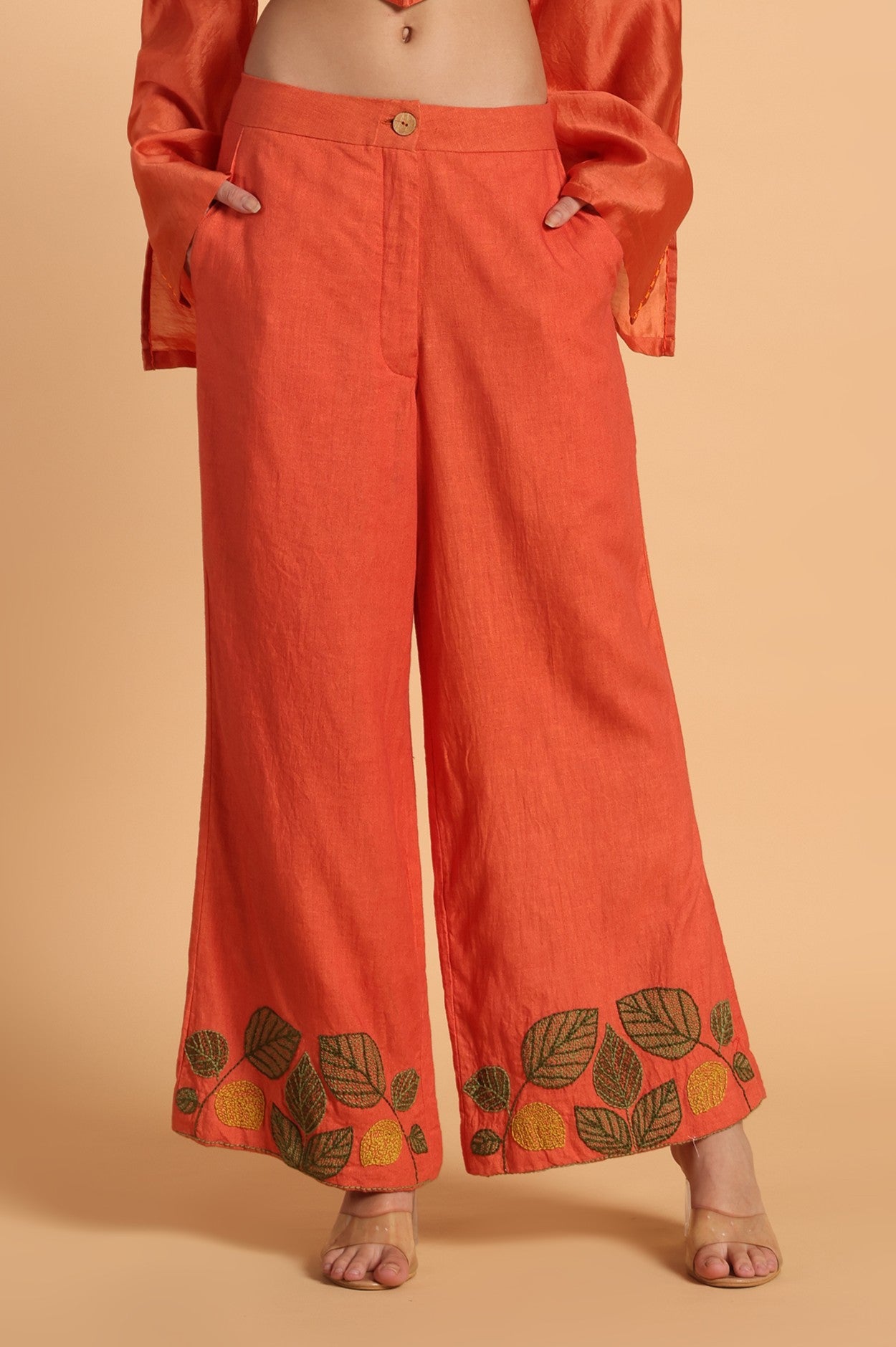 KESARIYAA EMBROIDERED BOTTOM