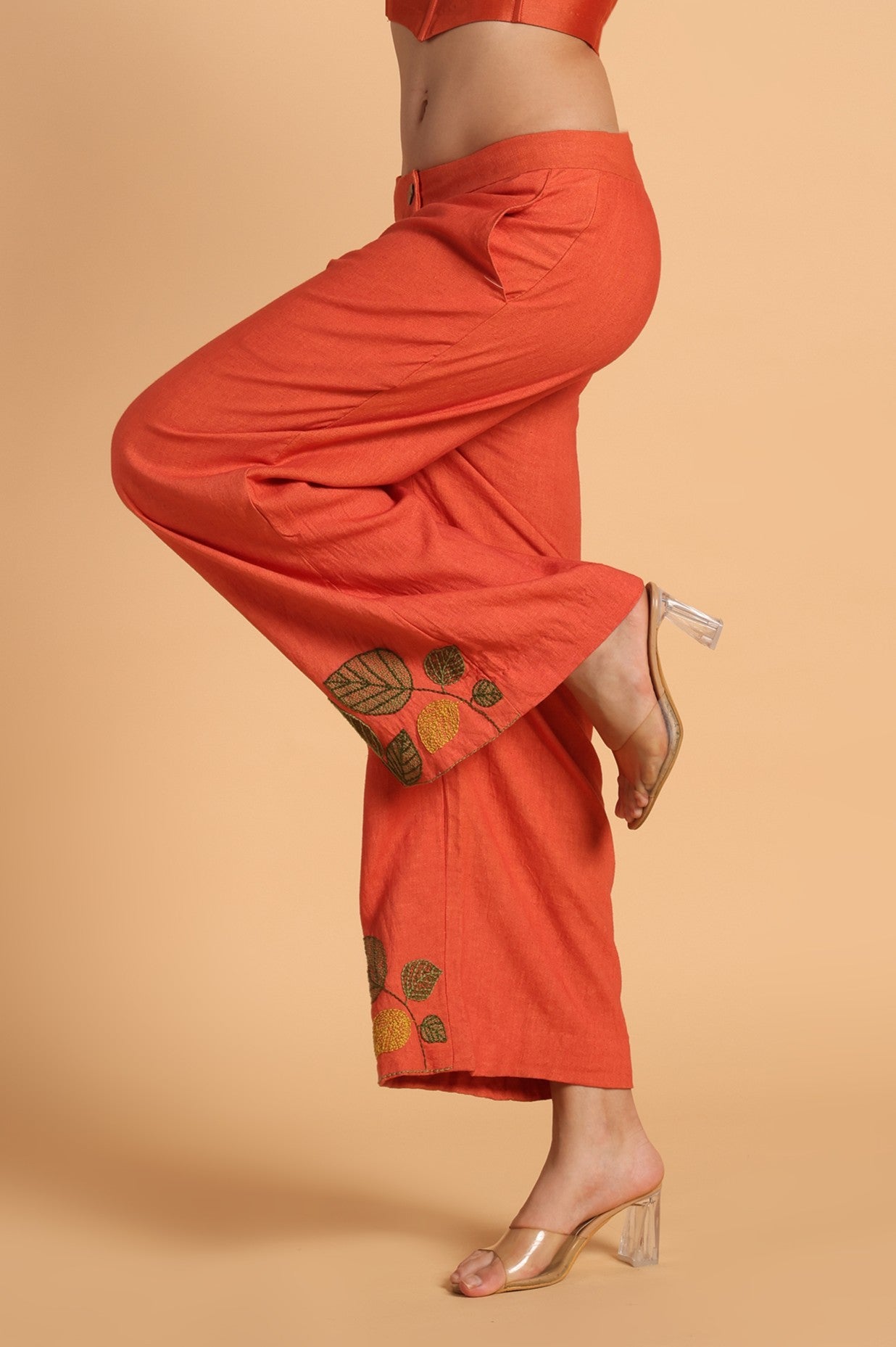 KESARIYAA EMBROIDERED BOTTOM