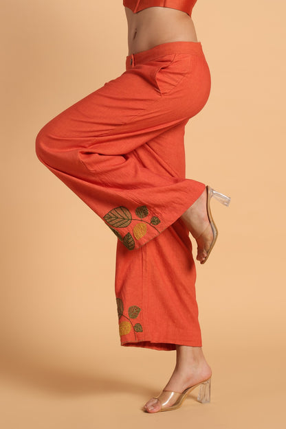 KESARIYAA EMBROIDERED BOTTOM