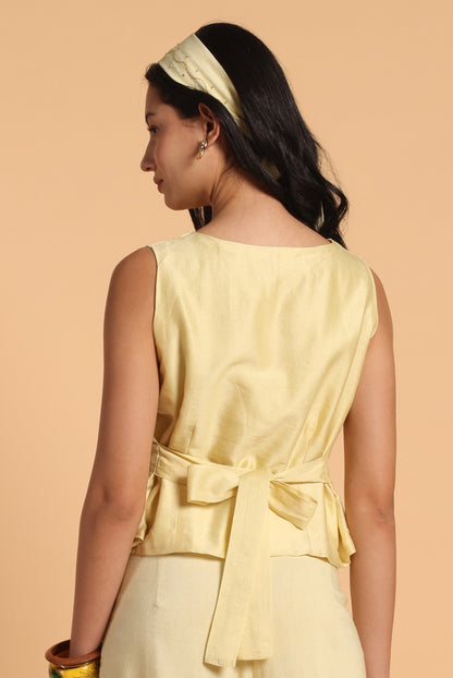 MOR PANKH WAISTCOAT TOP