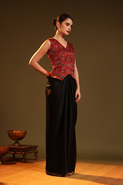 NOOR WAISTCOAT BLOUSE