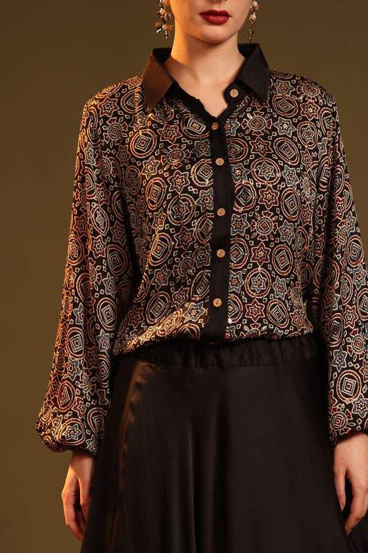 CHANDNI AJRAKH SHIRT